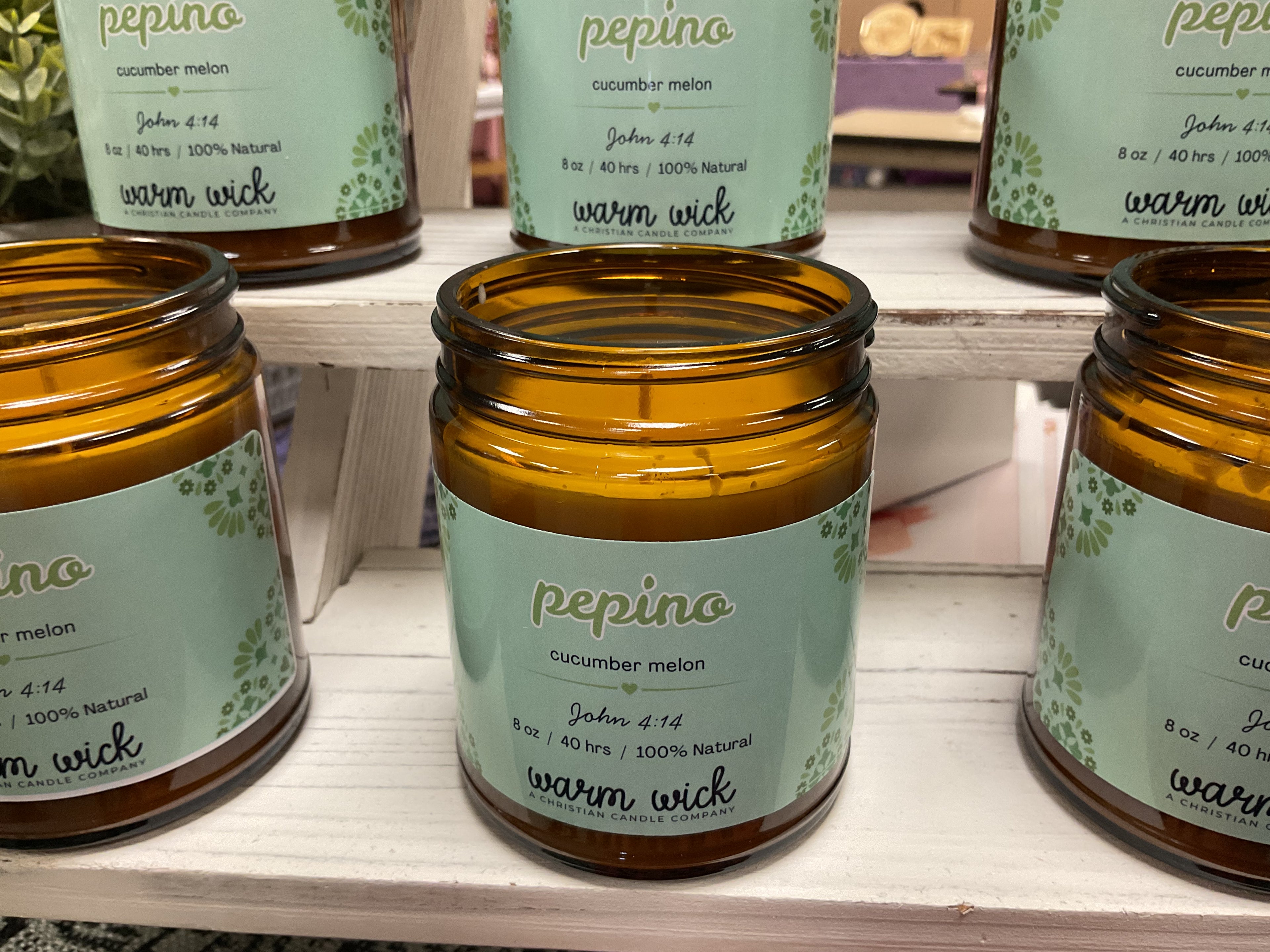 Pepino Cucumber Melon 8 oz Soy Candle