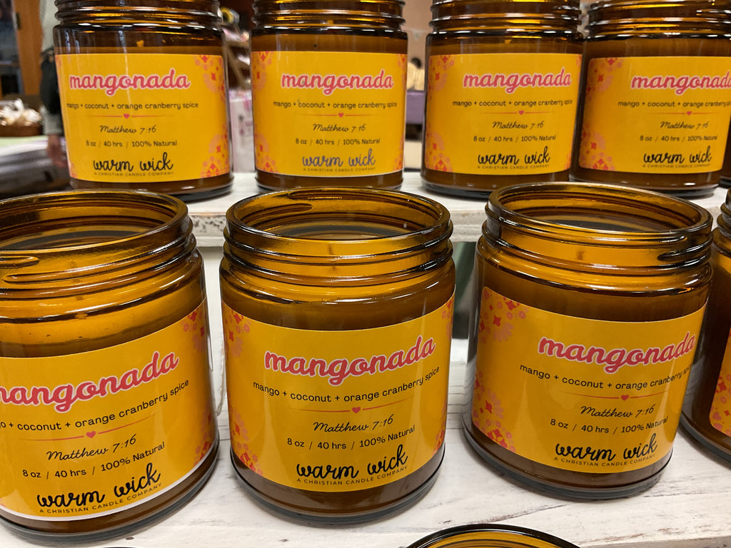 Mangonada Mango Coconut Orange 8 oz Soy Candle