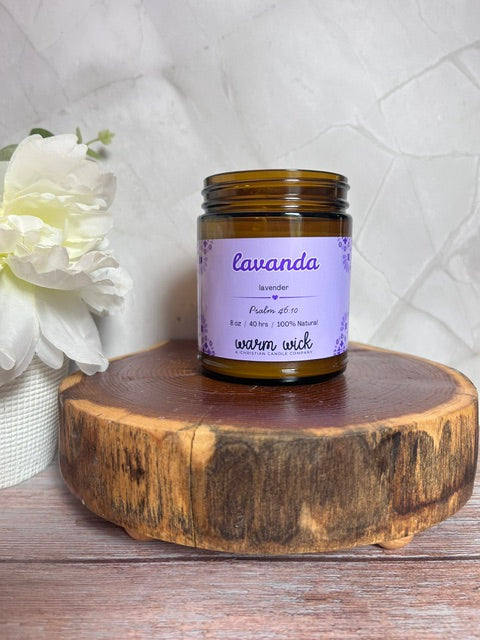 Lavanda Lavender 8 oz Soy Candle