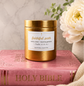 Faithful Path Cedar Gardenia 8 oz Soy Devotional Candle